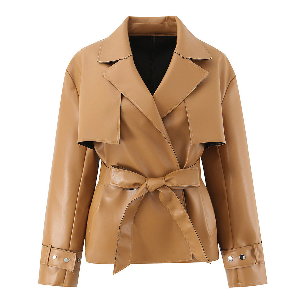 Jacket with Faux leather Women&