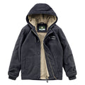 Men's Casual Hooded Jacket with Teddy Lining
