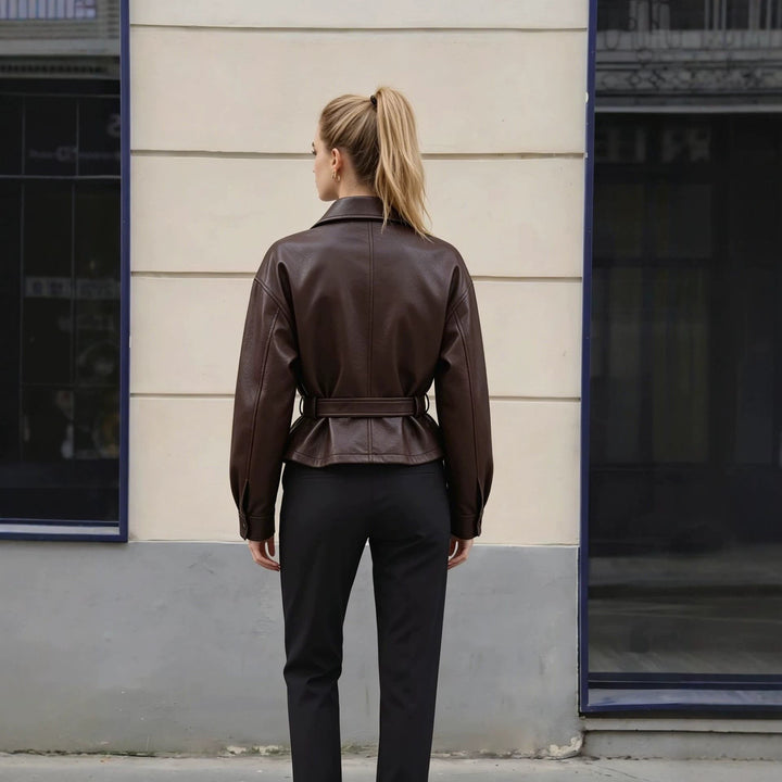 Jacket with Faux leather Women&