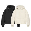 Women's Short Padded Jacket with Teddy Collar