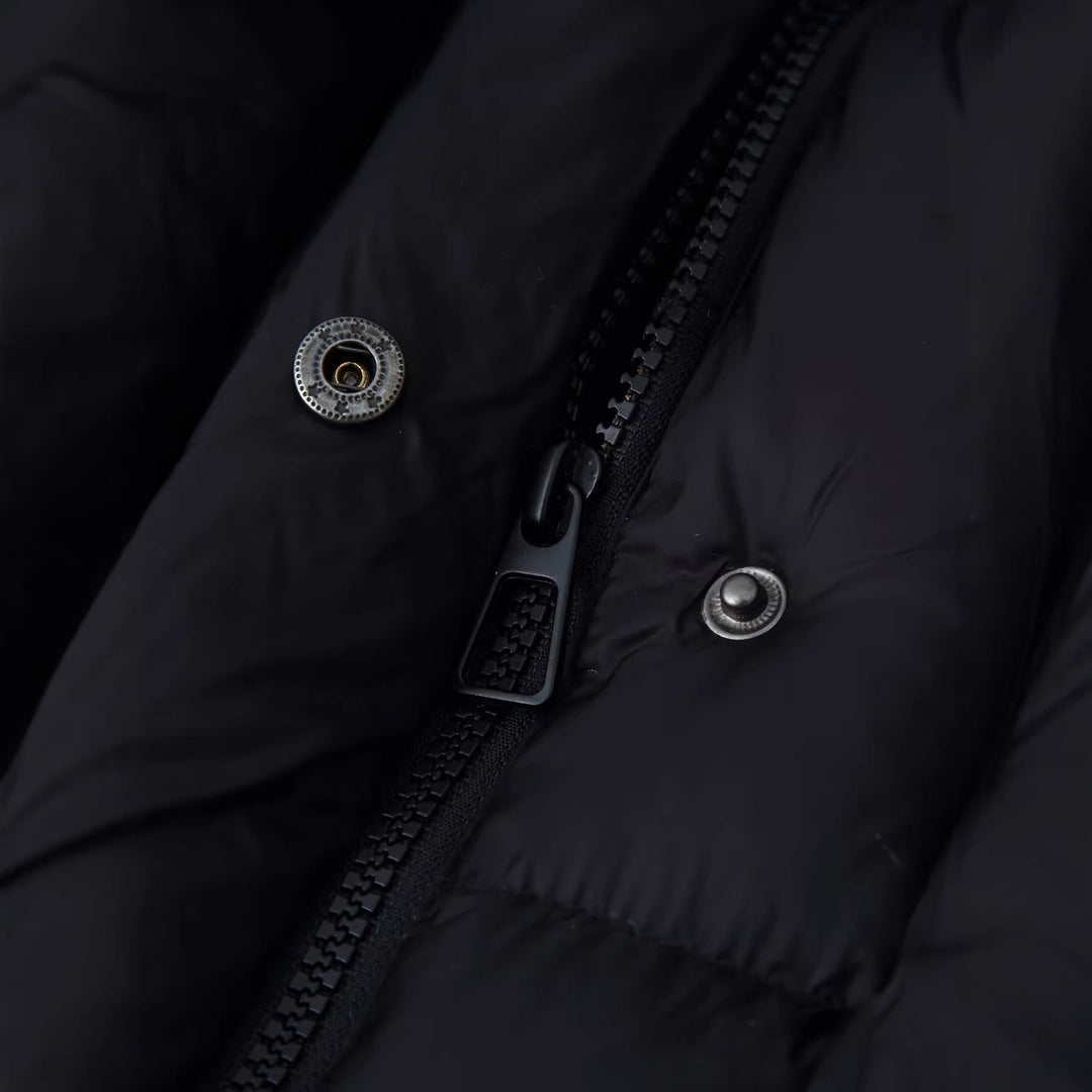Women Quilted Oversize Parka with XXL Hood and Flap Pockets