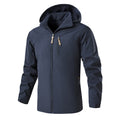 Men's Field Jacket with adjustable hood - practical pockets for outdoor activities