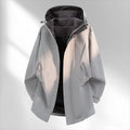Men's Jacket with hood - two-way zip with relaxed fit for transitional weather