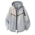 Men's sporty hoodie jacket with practical zippered pockets