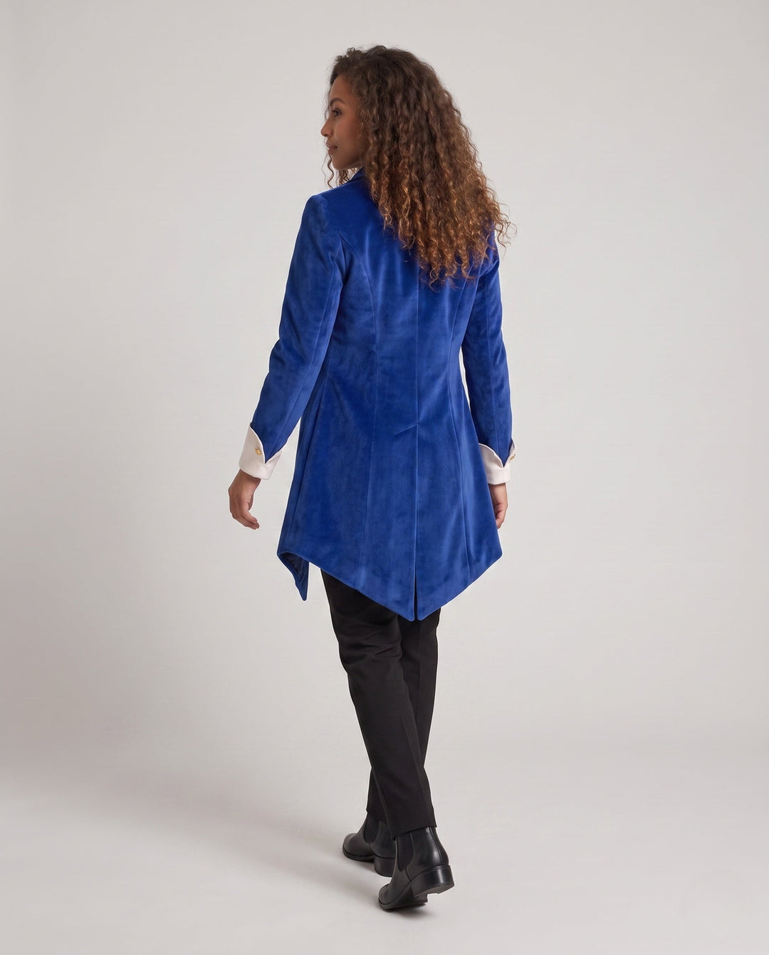 Ladies Elegant Festive Jacket with Intricate Embroidery and Detailed Button Placket