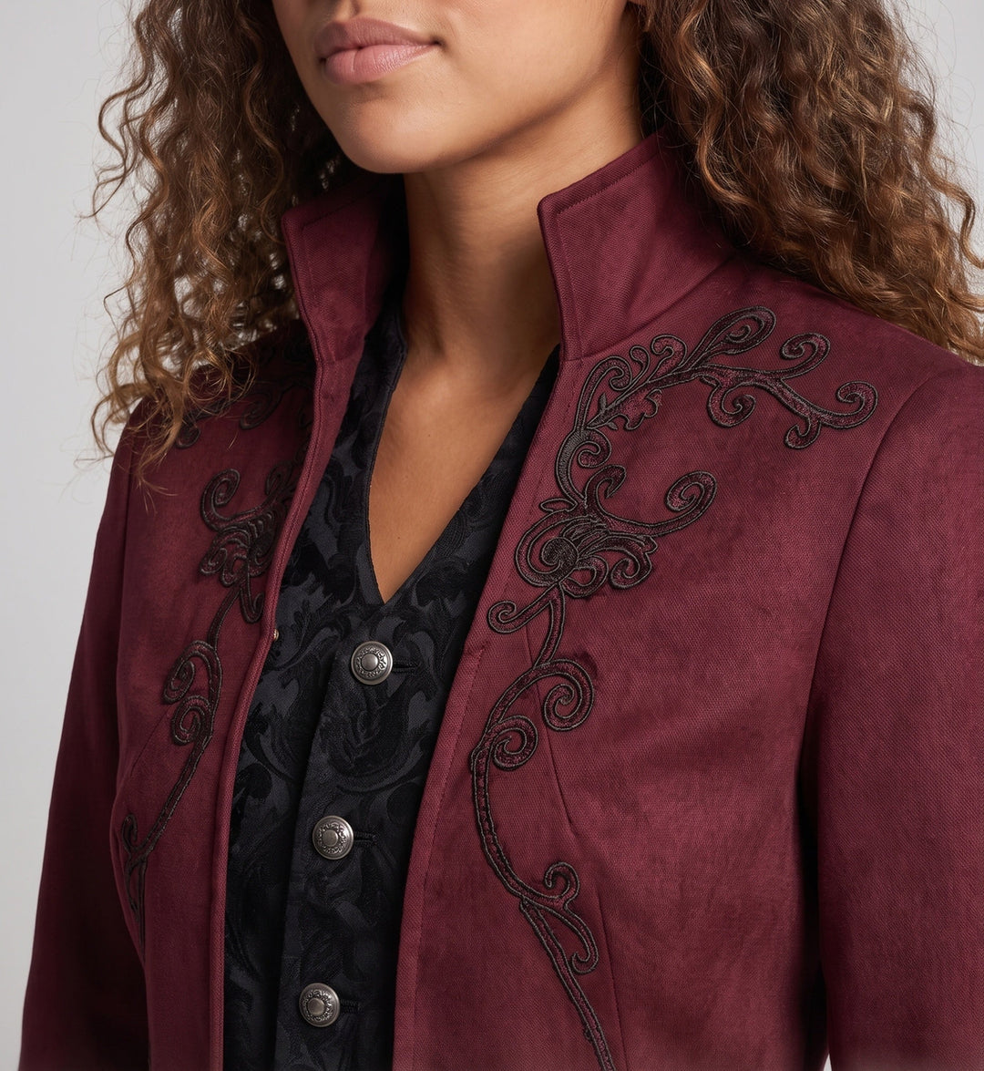 Women Elegant and artistically decorated quilted jacket