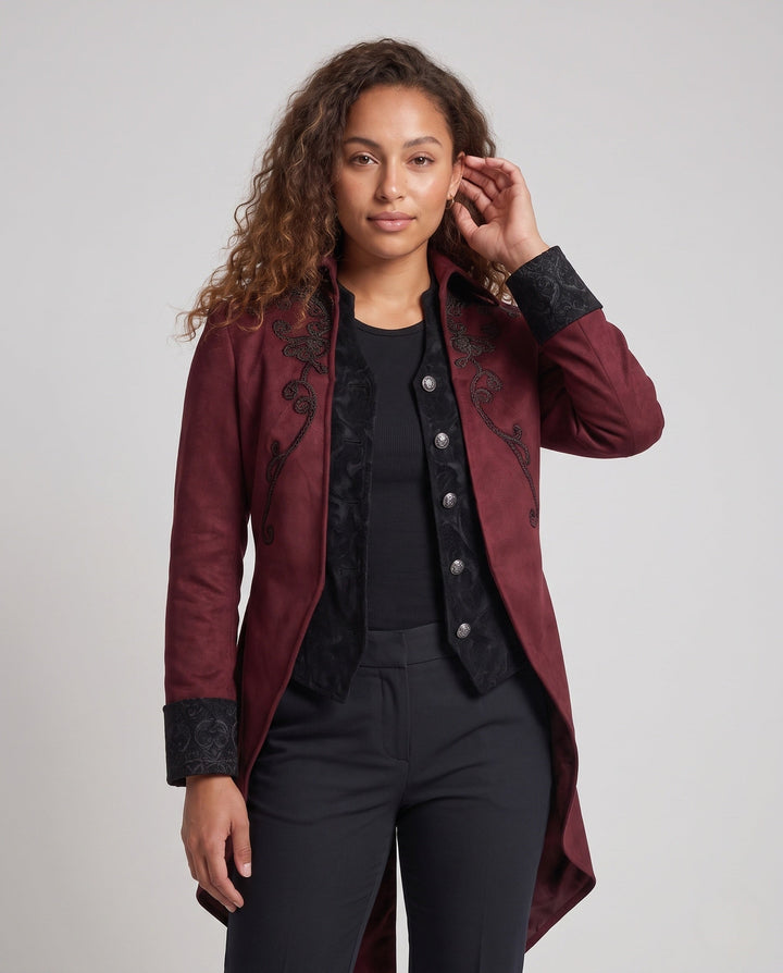 Women Elegant and artistically decorated quilted jacket
