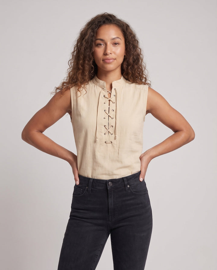 Women Casual Leather Vest with Fringe and Buttons