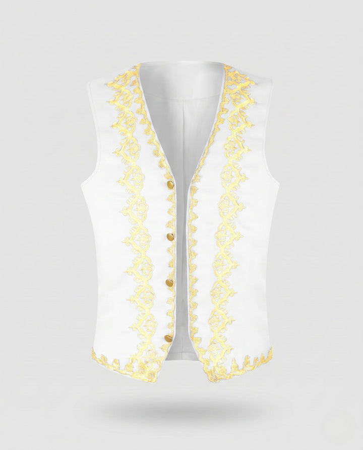 Women Casual Leather Vest with Fringe and Buttons