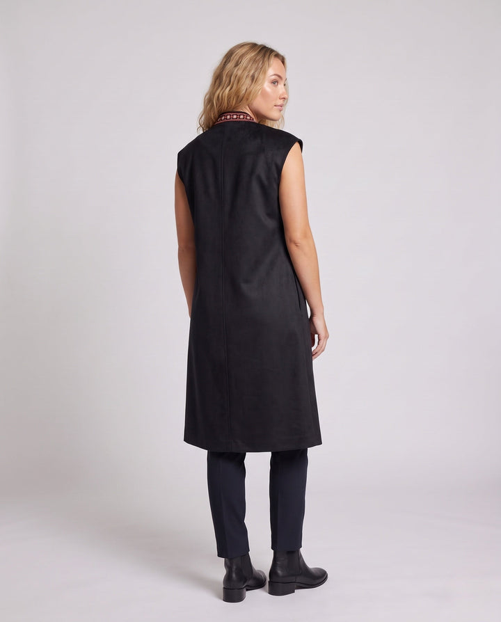 Ladies luxury vest with elaborate embroidery
