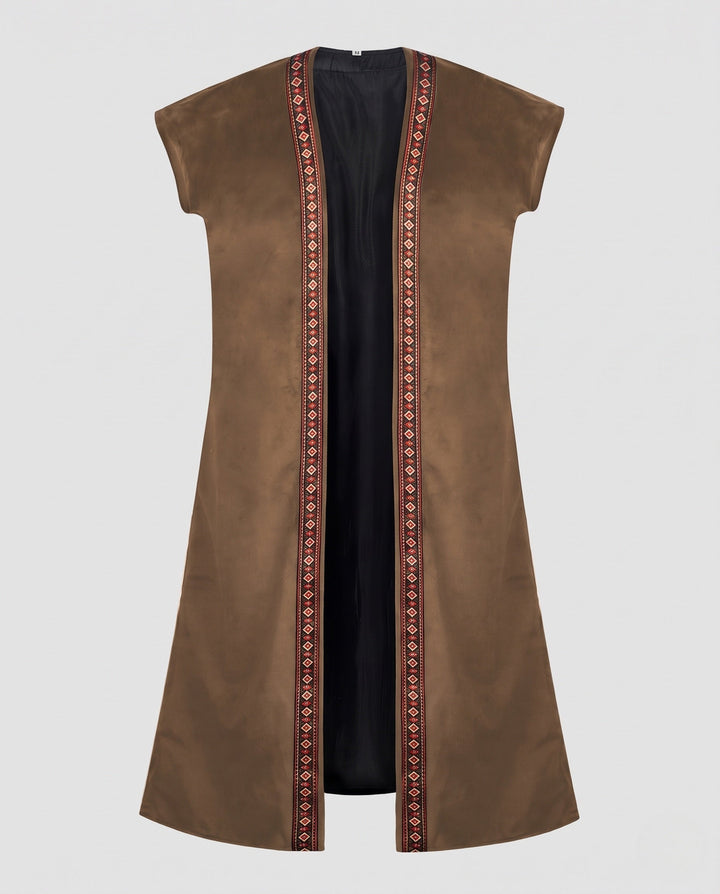 Ladies luxury vest with elaborate embroidery