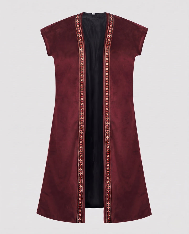 Ladies luxury vest with elaborate embroidery