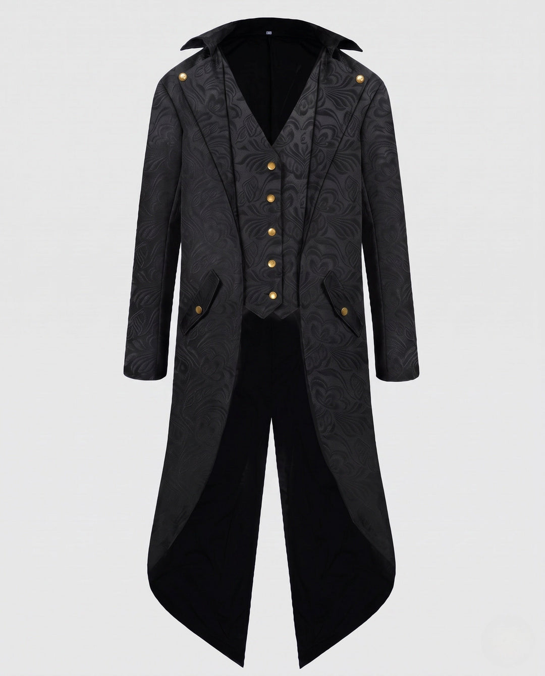 Women Oversized Jacket with Artistic Pattern and Elegant Button Closure