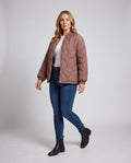 Jacket Quilted Women's Stylish Casual Modern