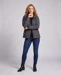 Women's water-resistant, padded winter hoodie jacket and warming fleece lining