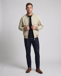 Men's Jacket with sporty fit - elasticated hem with zip pockets for transitional weather