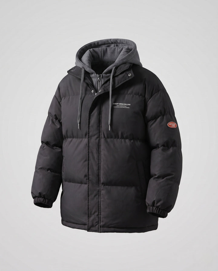 Women Fashionable Quilted Jacket with Hood
