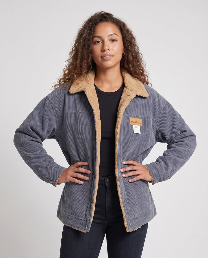 Ladies Fashion Cord Jacket
