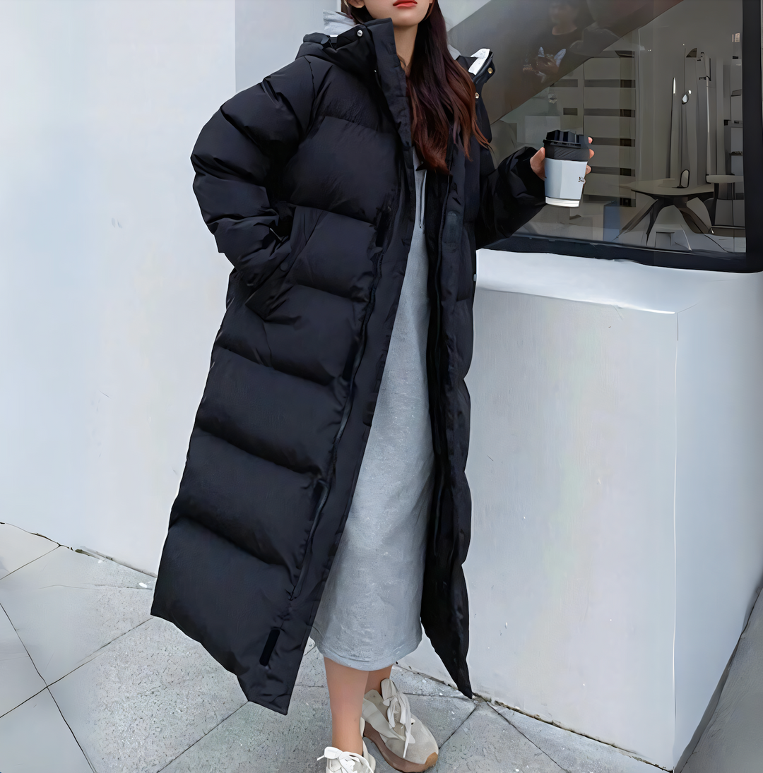 Windproof long elegant jacket