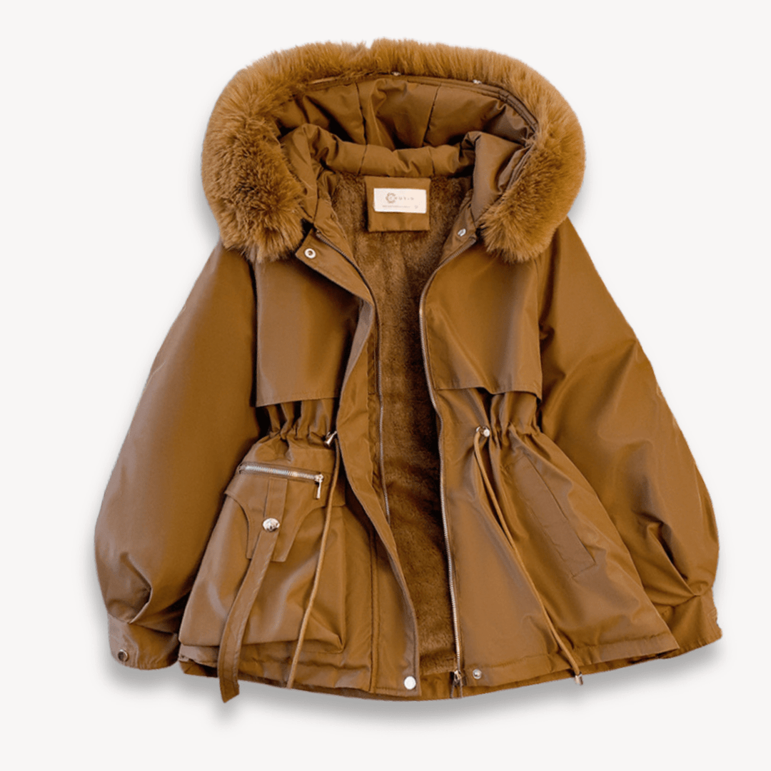water-repellent faux fur Lined parka women&