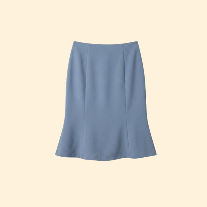 Women’s A-Line Midi Skirt with High Waist