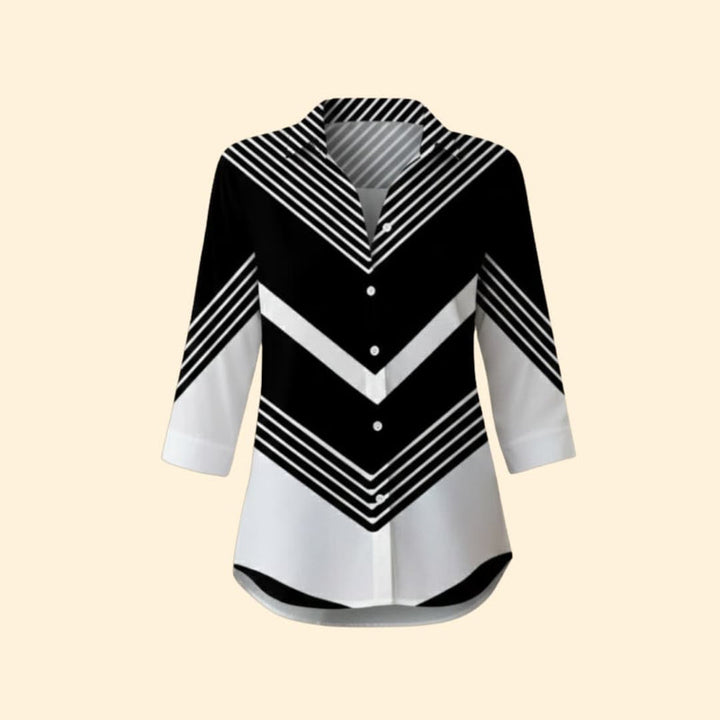Women’s Casual Blouse with Floral Pattern