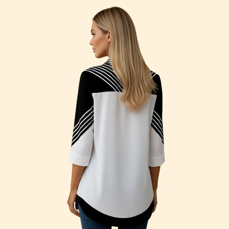 Women’s Casual Blouse with Floral Pattern