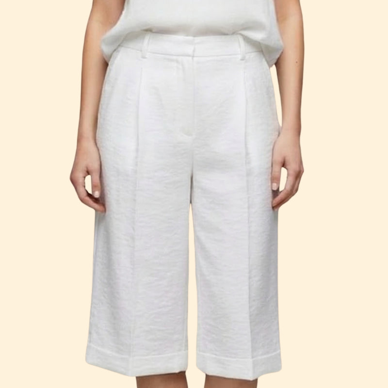 Women’s Casual Shorts with Pleated Front