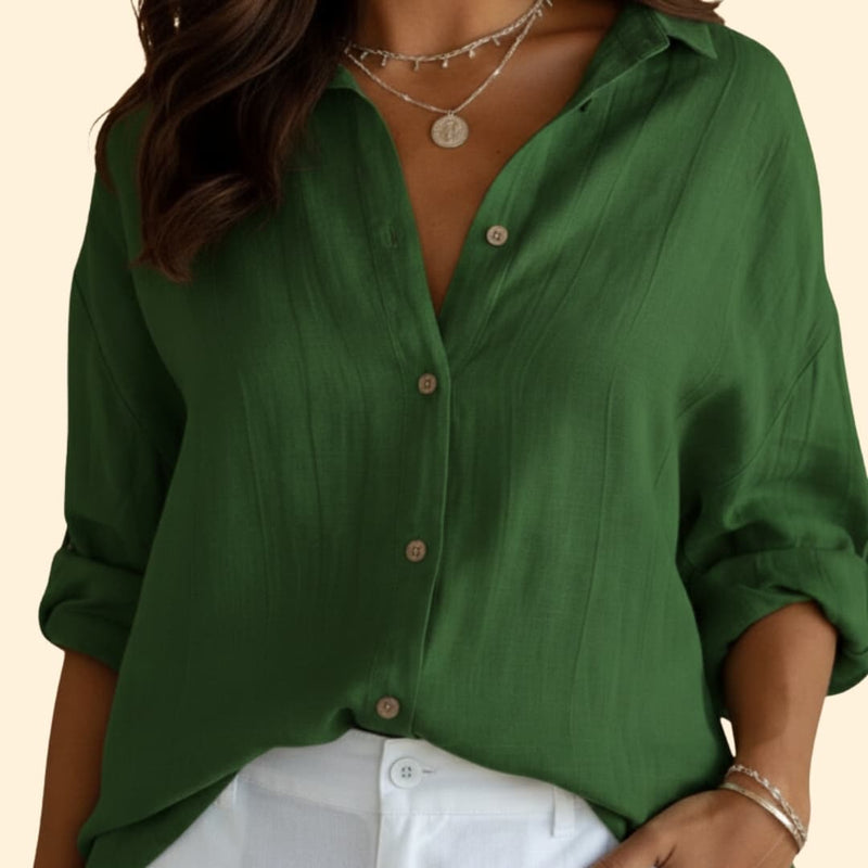 Women's Chic Casual Blouse with Button