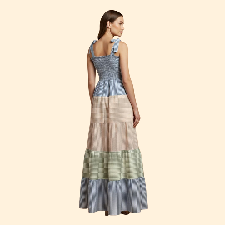 Women's Color-Block Maxi Dress