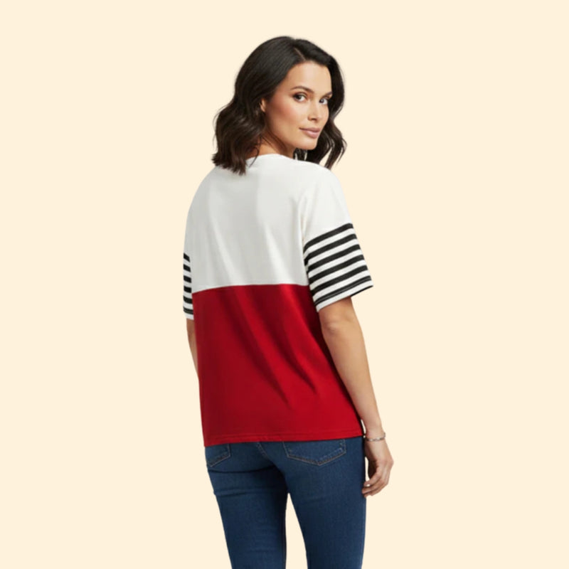 Women’s Short Sleeve T-Shirt with Contrast Color