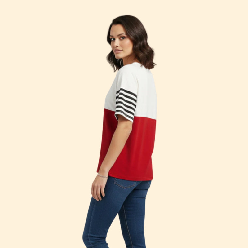 Women’s Short Sleeve T-Shirt with Contrast Color