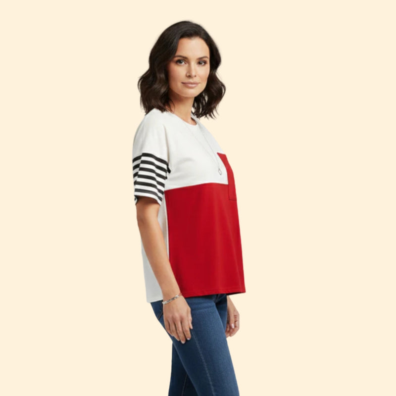 Women’s Short Sleeve T-Shirt with Contrast Color