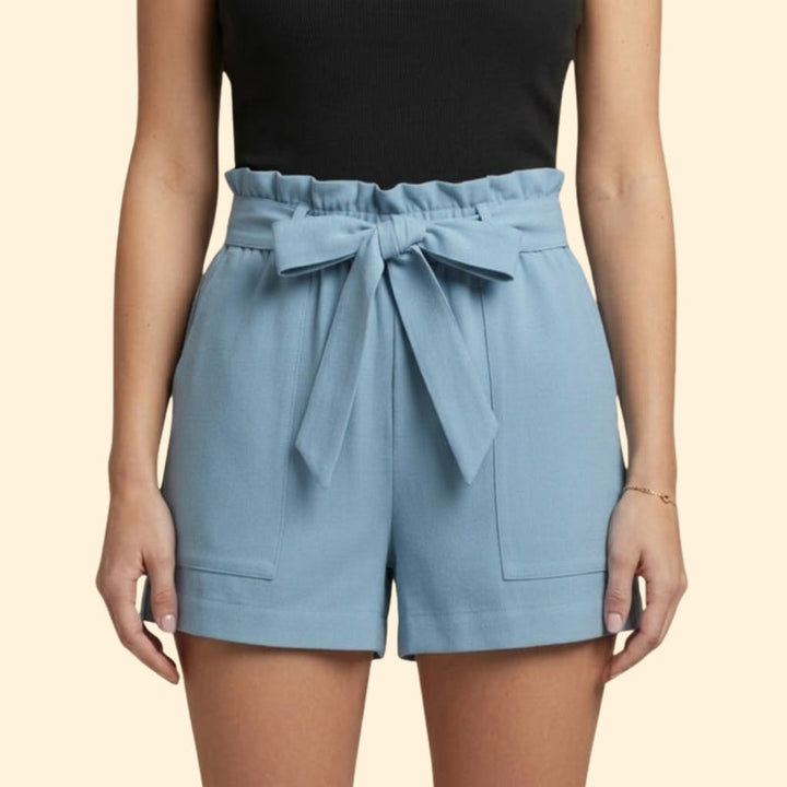 Women’s Summer Shorts with Ruffled Waistband