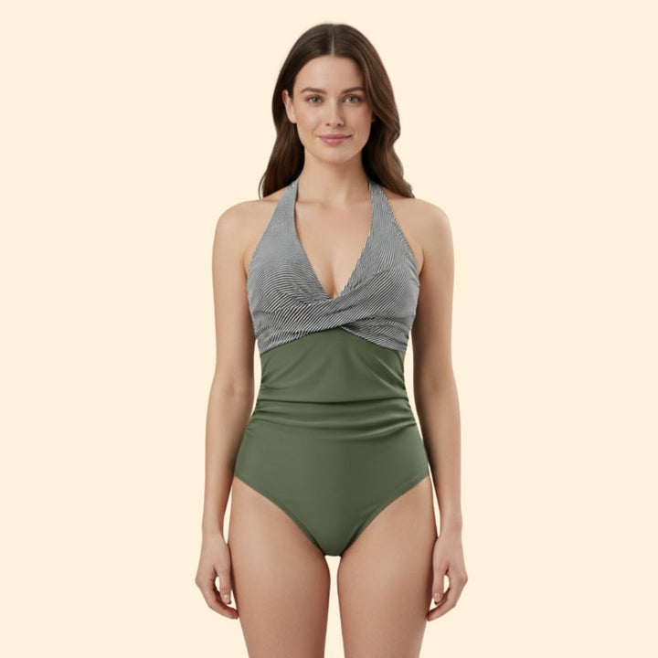 Women’s Swimsuit with Color Block Design