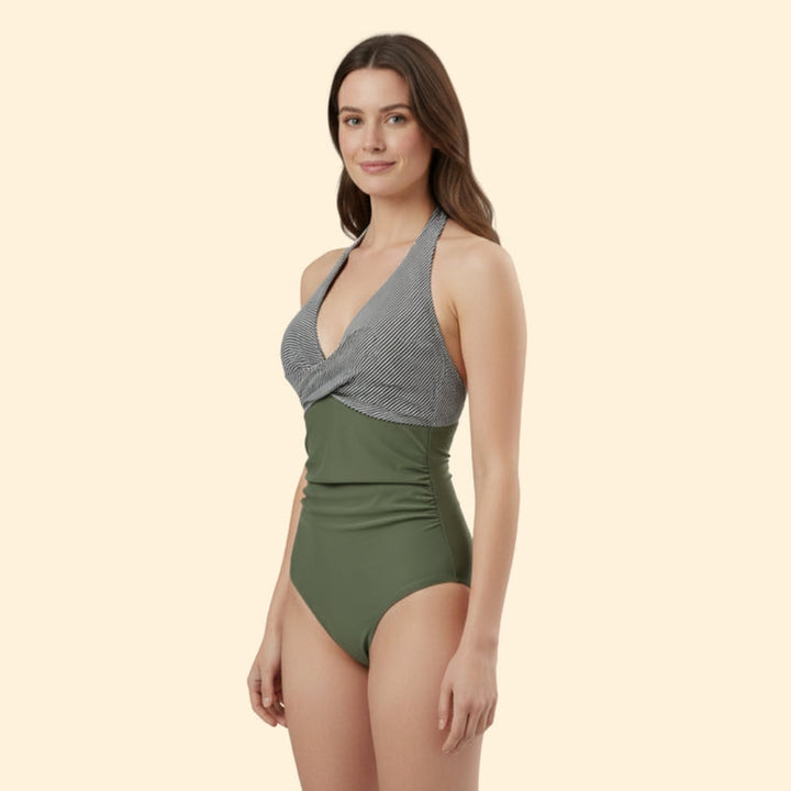 Women’s Swimsuit with Color Block Design