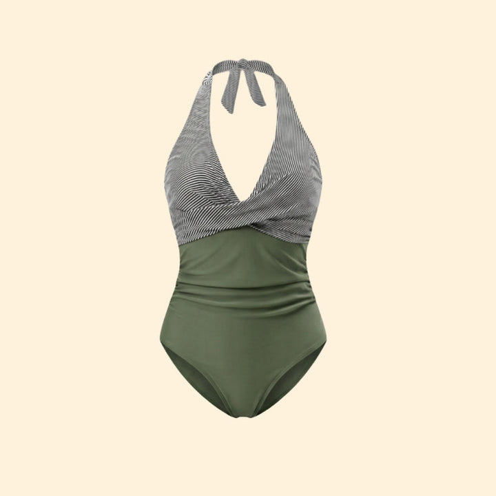 Women’s Swimsuit with Color Block Design