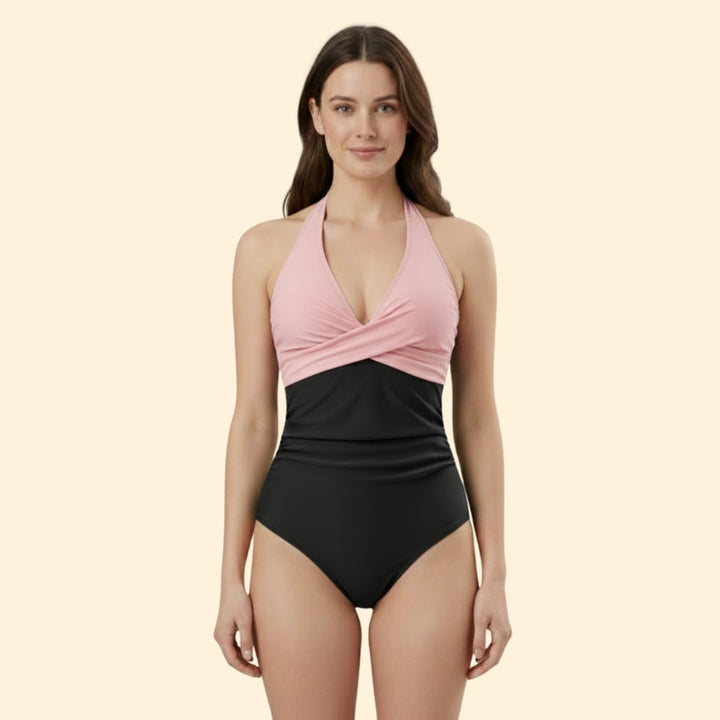 Women’s Swimsuit with Color Block Design