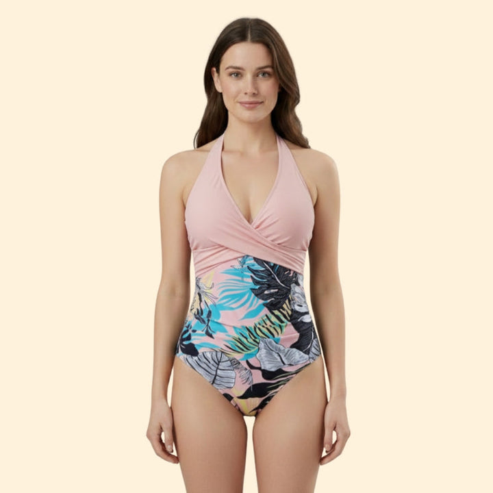 Women’s Swimsuit with Color Block Design
