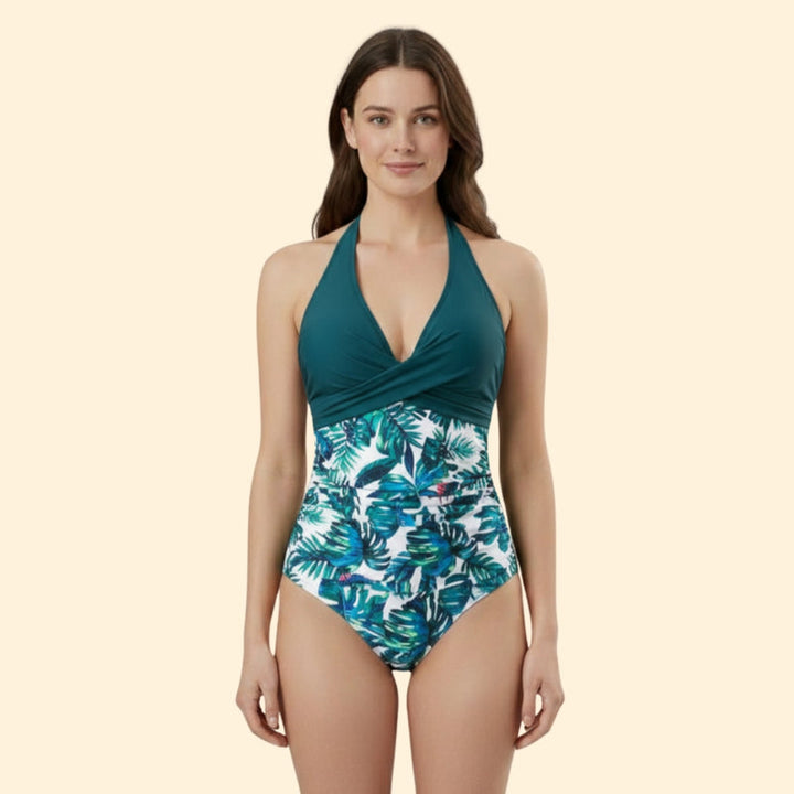 Women’s Swimsuit with Color Block Design