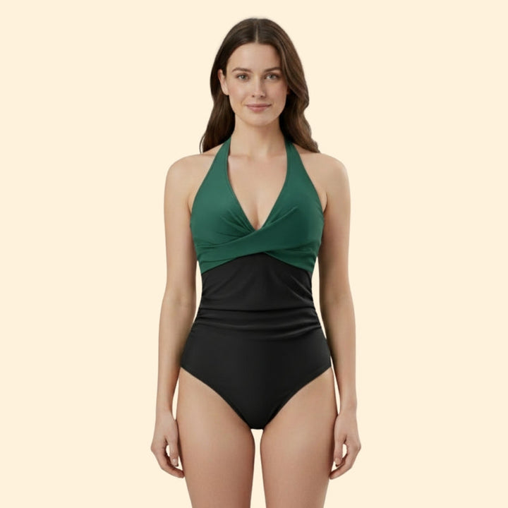 Women’s Swimsuit with Color Block Design