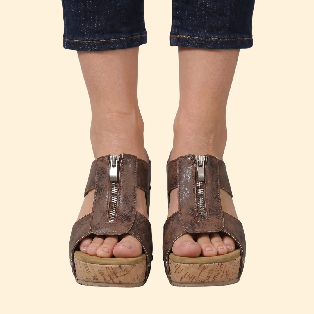 Women's Vintage Wedge Platform Sandals