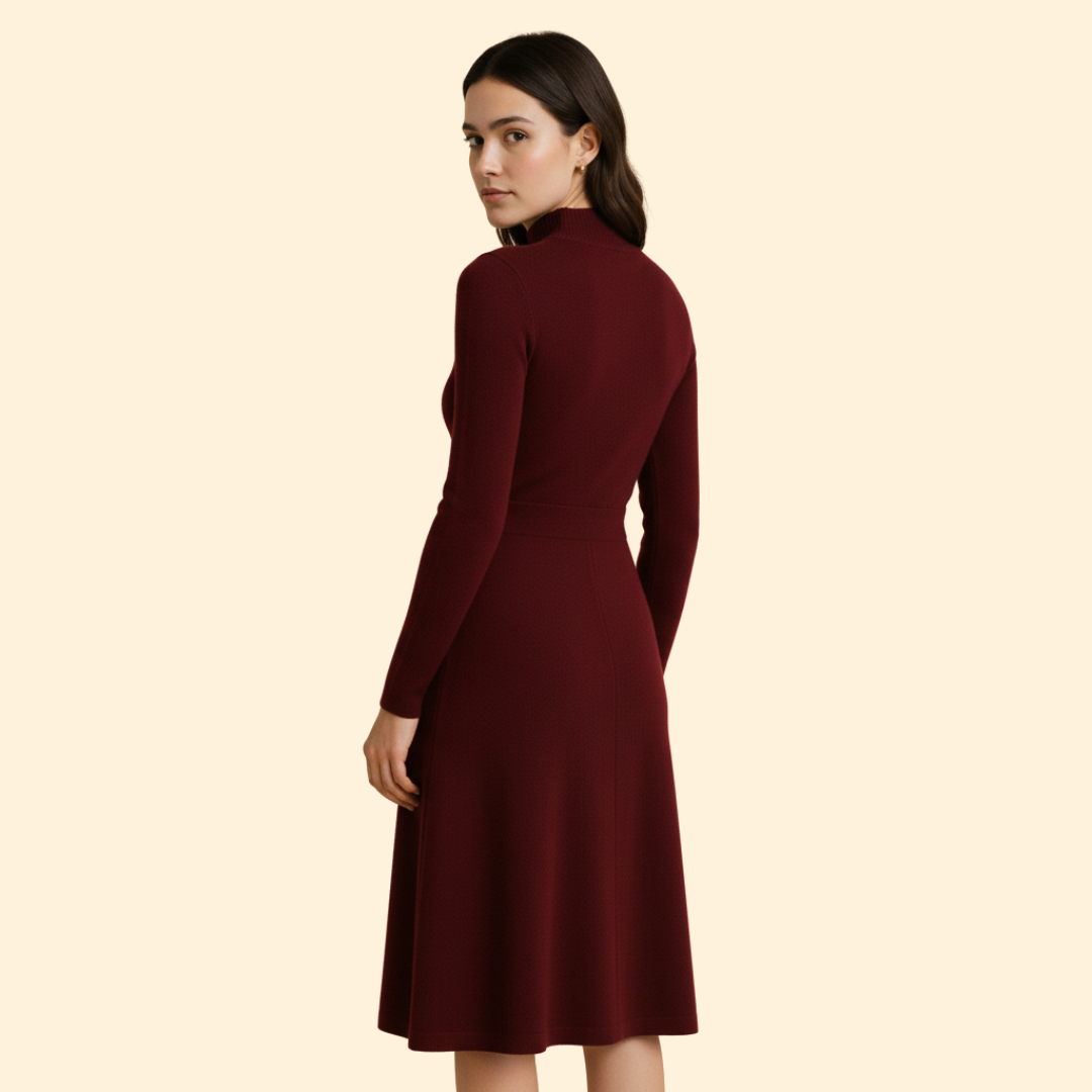Women’s Wedding Guest Dress with Long Sleeves