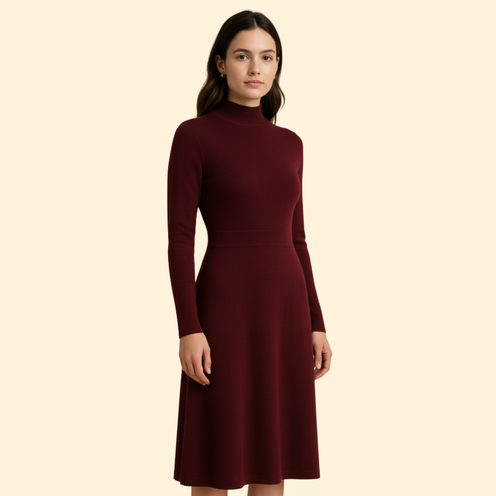 Women’s Wedding Guest Dress with Long Sleeves