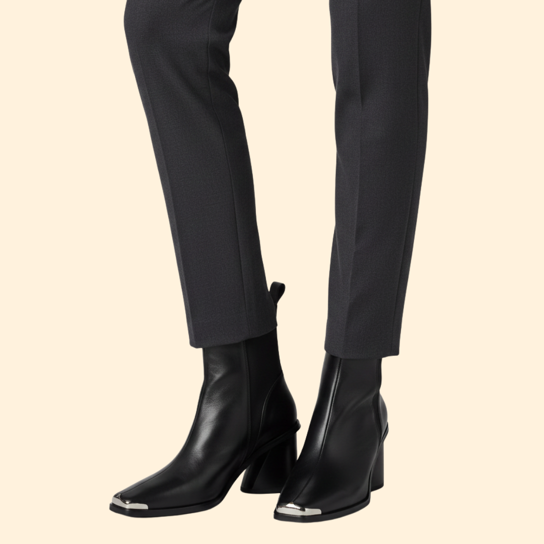 Women’s Ankle Boot with Block Heel Design
