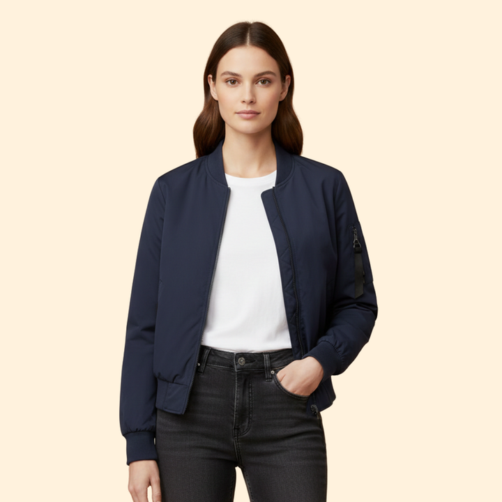 Women’s Bomber Jacket with Side Panels