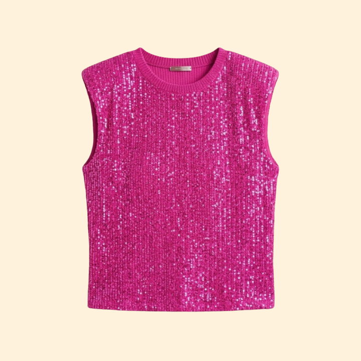 Women’s Elegant Top with Textured Cut and Loose Fit