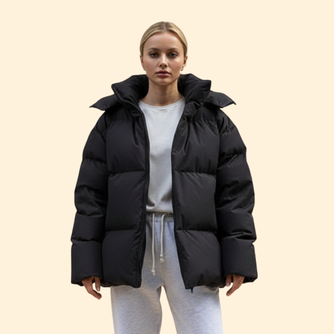 Women’s Quilted Jacket with High Collar