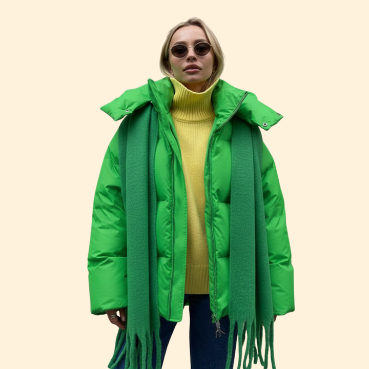 Women’s Quilted Jacket with High Collar