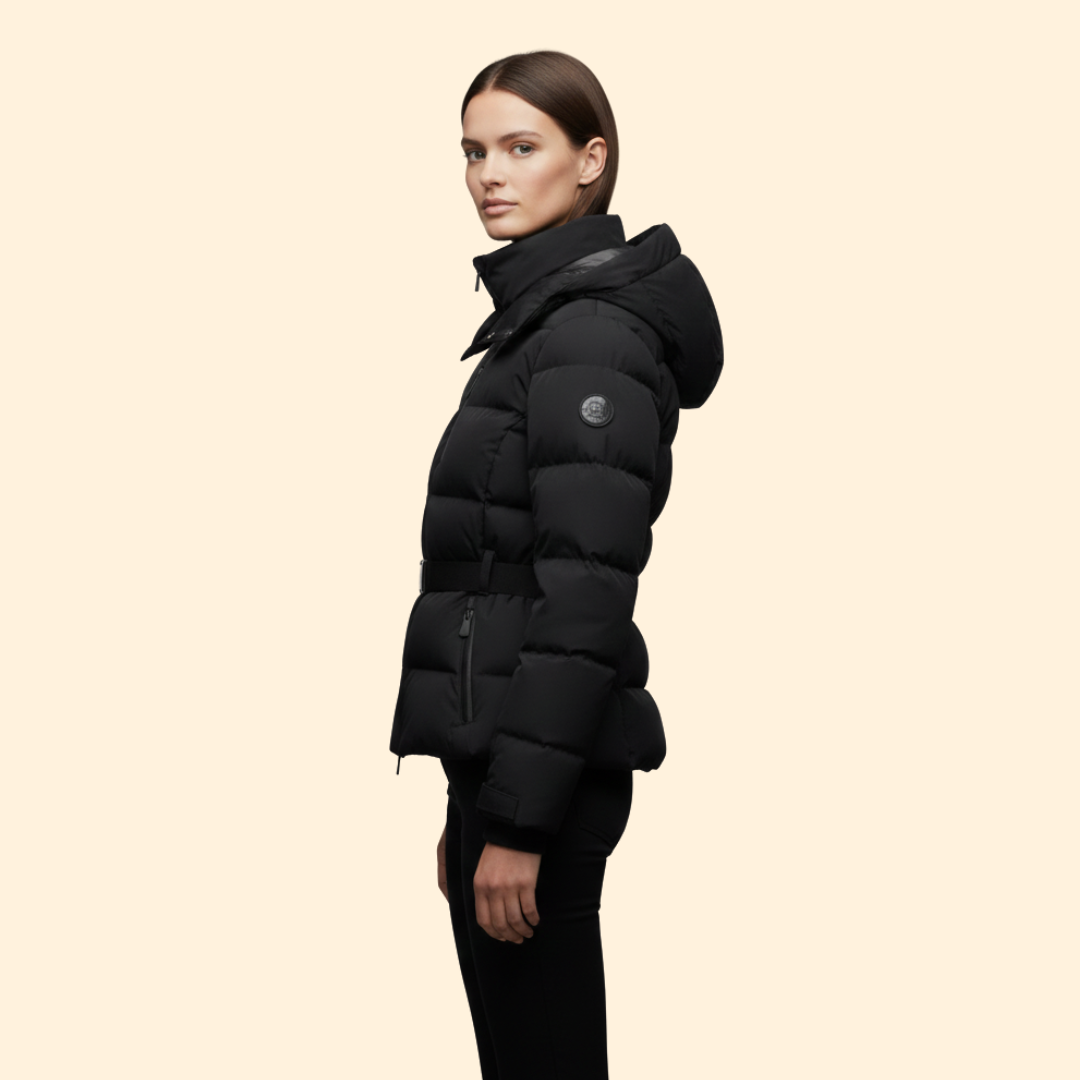 Women’s Quilted Jacket with Detachable Hood
